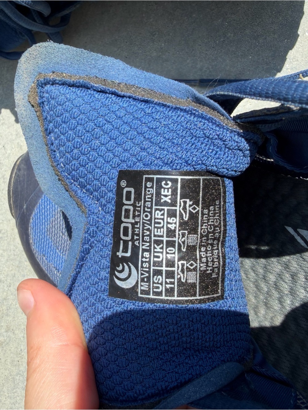 Men’s Topo Vista Trail Shoe. Size 11 - Picture 4 of 5